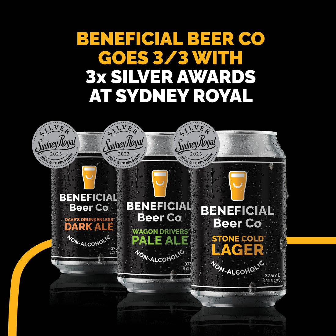 Cheers to Success: Beneficial Beer Co Takes Home 3 Silver Medals at the 2023 Sydney Royal Beer & Cider Awards